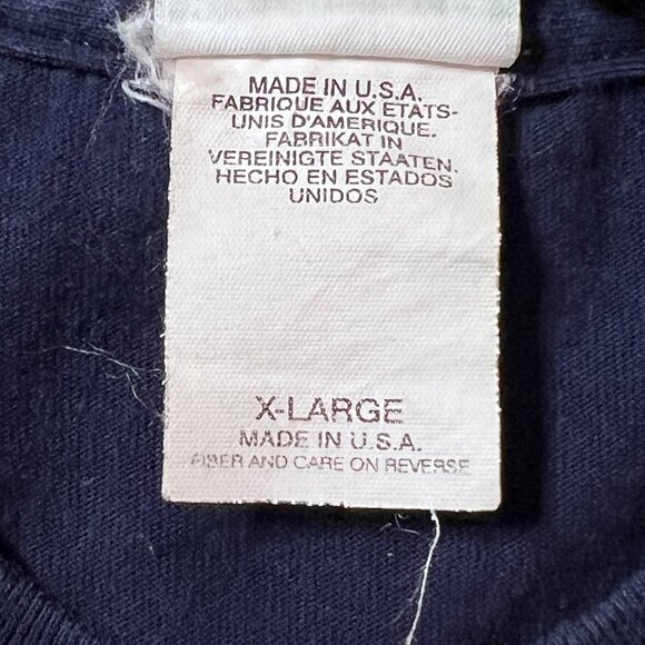 Vintage Hard Rock Cafe New York T-Shirt XL Blue Guitar Love All Made In USA 90s - Picture 8 of 11